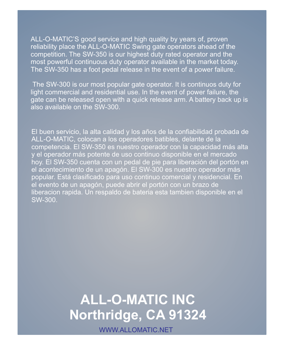 Controlled Products Systems Group AOMSW300 User Manual | Page 31 / 31