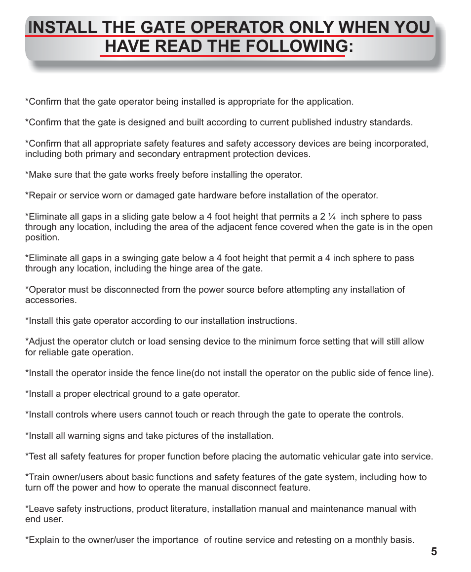 Different ul 325 class types | Controlled Products Systems Group AOMSW300 User Manual | Page 4 / 31