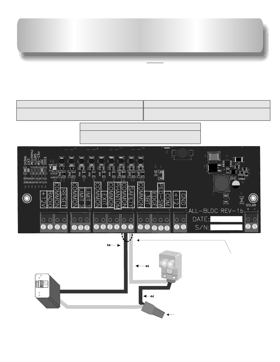 Multiple safety devices connections, Wire nut safety wire connections, 17 safety loop detector photo beam relay (n.c.) | Relay (com), Relay (n.c.), 12 3 rs | Controlled Products Systems Group AOMSW300DC User Manual | Page 18 / 30