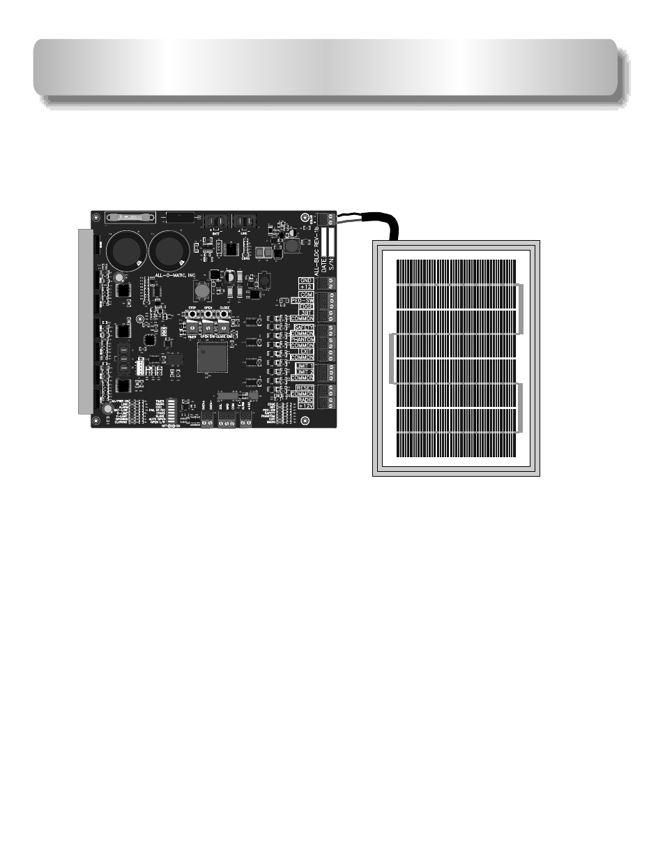 Solar panel connection | Controlled Products Systems Group AOMSW300DC User Manual | Page 28 / 30