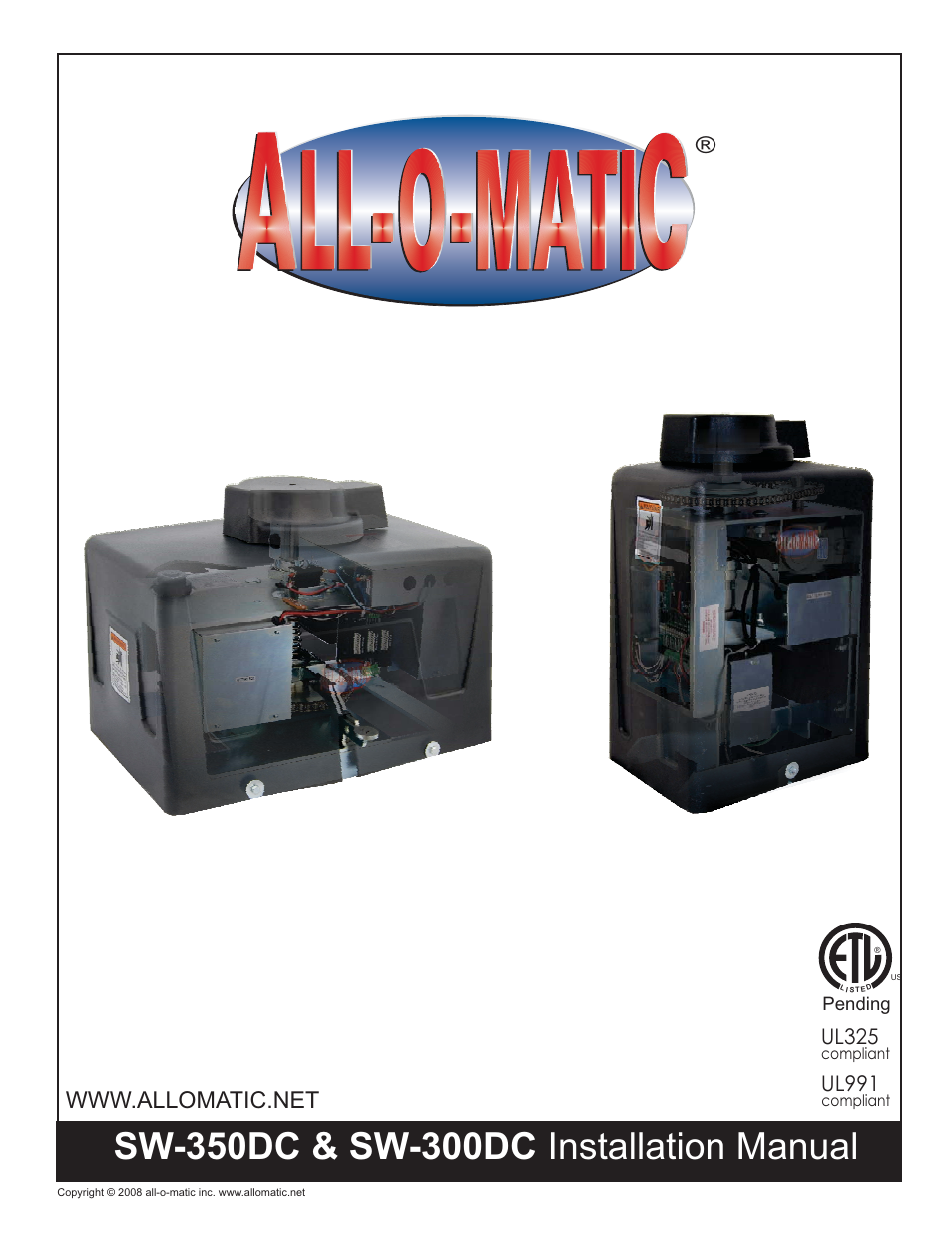 Controlled Products Systems Group AOMSW350DC User Manual | 32 pages