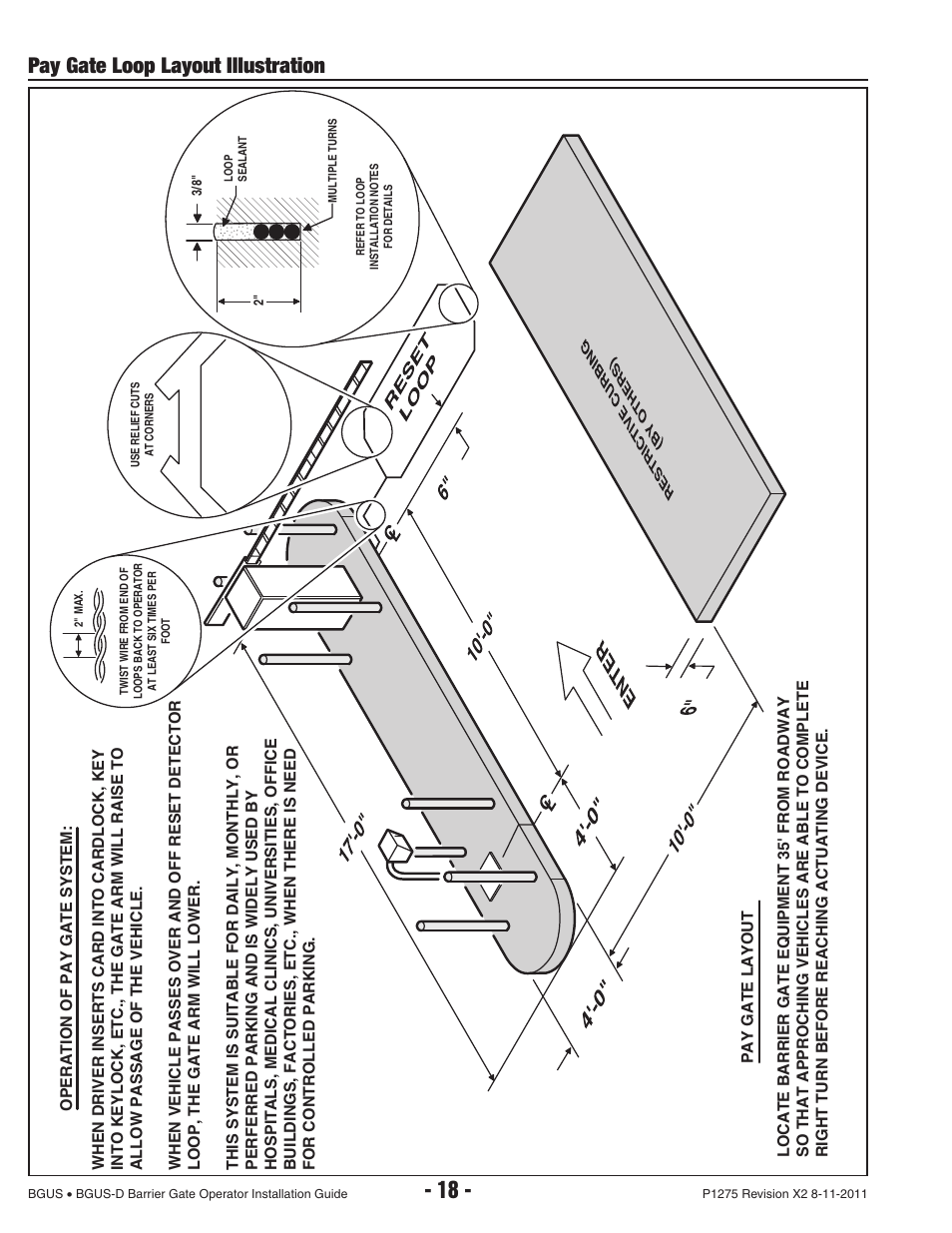 Pay gate loop layout illustration | Controlled Products Systems Group BGUS-18-221 User Manual | Page 20 / 28