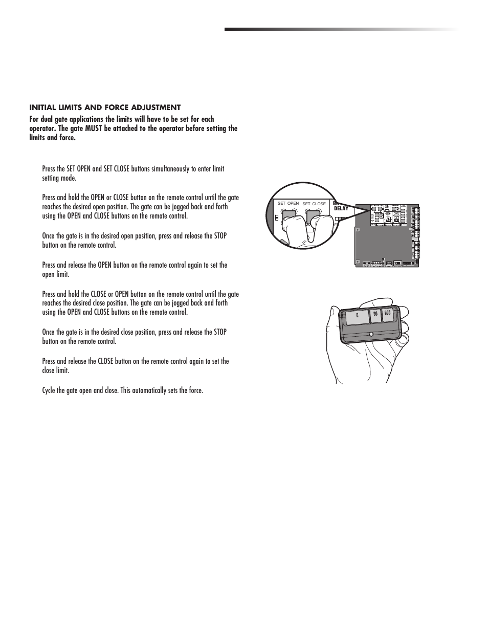 Limit setup with a remote control, Additional features | Controlled Products Systems Group CSL24V User Manual | Page 32 / 48