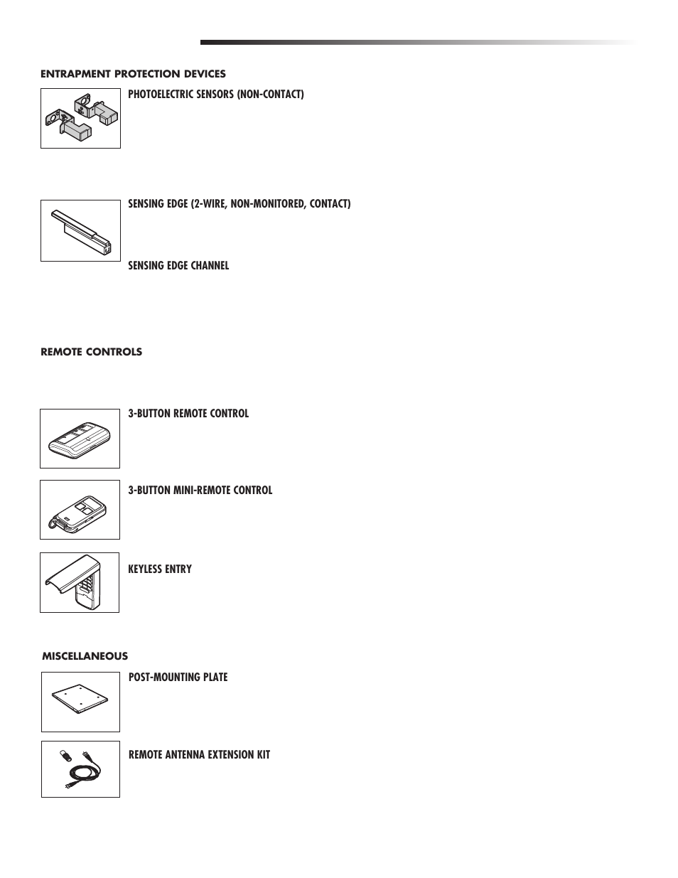 Accessories | Controlled Products Systems Group CSL24V User Manual | Page 44 / 48