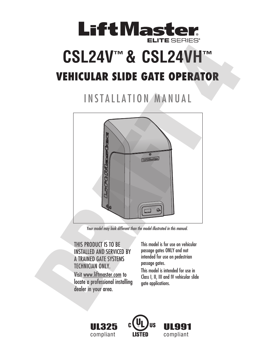 Controlled Products Systems Group CSL24VH User Manual | 48 pages