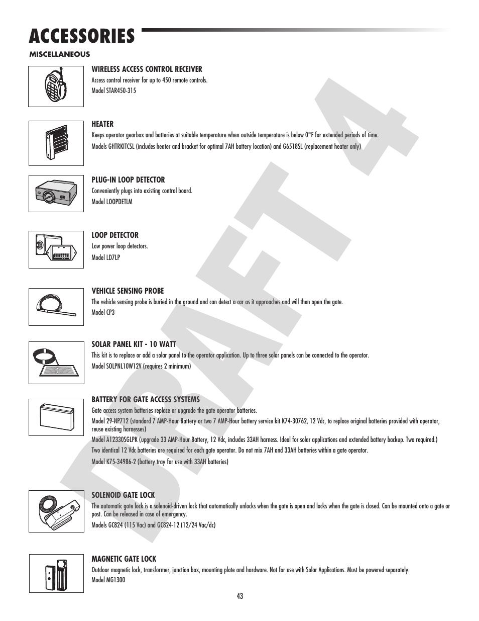Accessories | Controlled Products Systems Group CSL24VH User Manual | Page 45 / 48