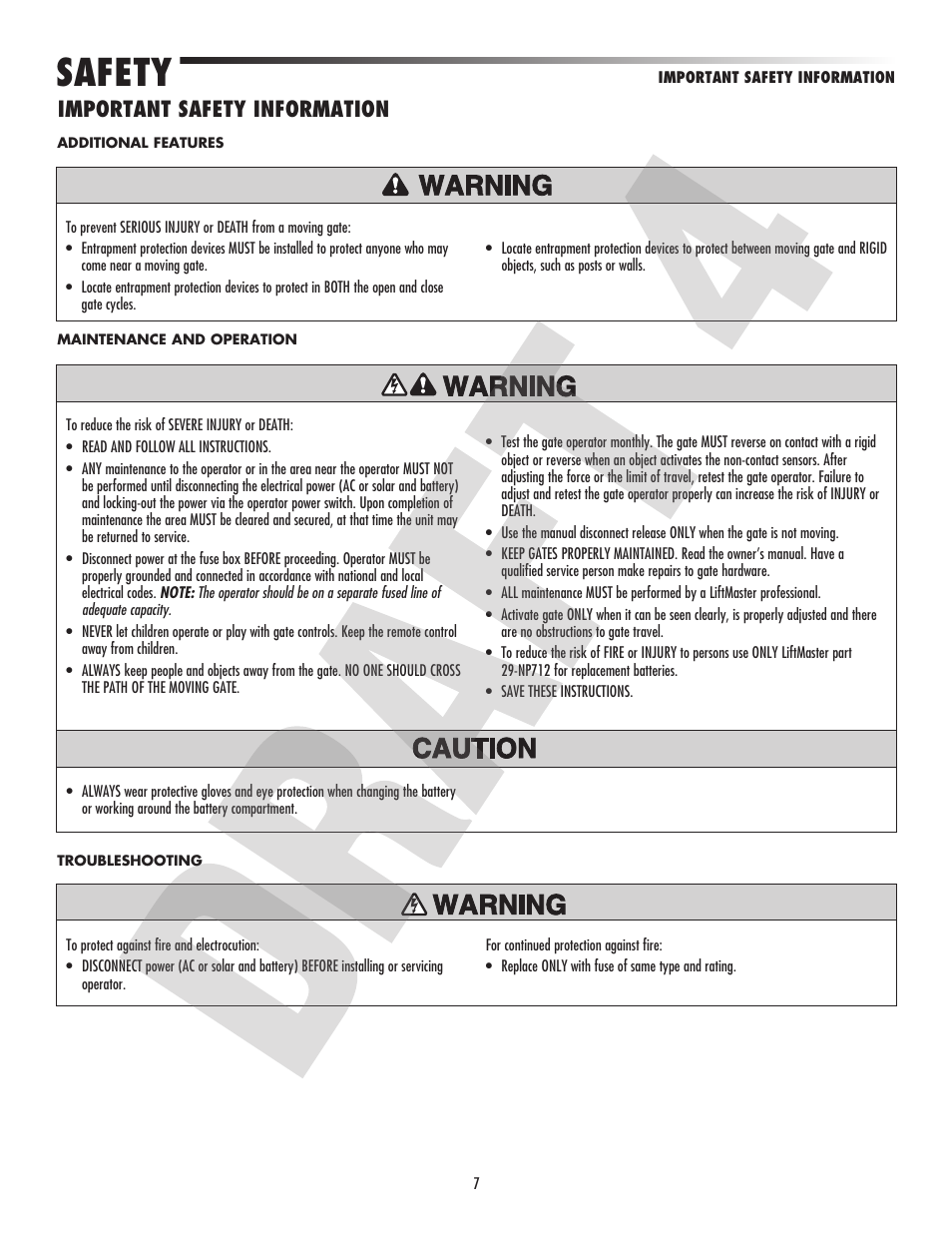 Safety, Important safety information | Controlled Products Systems Group CSL24VH User Manual | Page 9 / 48