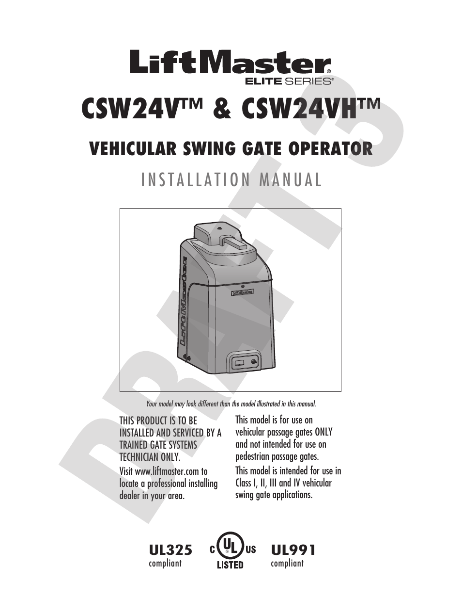 Controlled Products Systems Group CSW24V User Manual | 48 pages