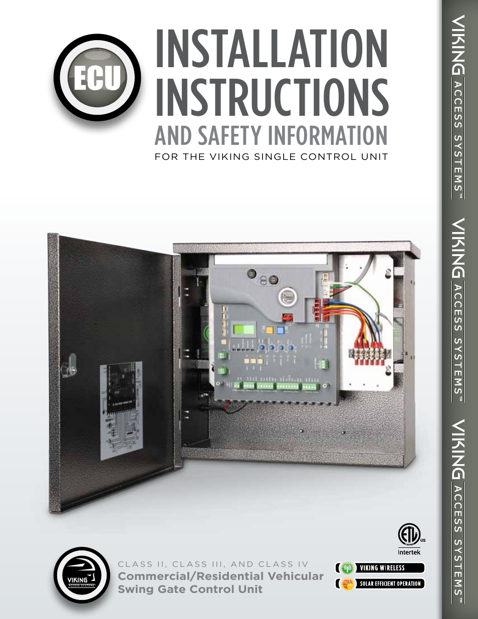 Controlled Products Systems Group ECUMSING5 User Manual | 44 pages