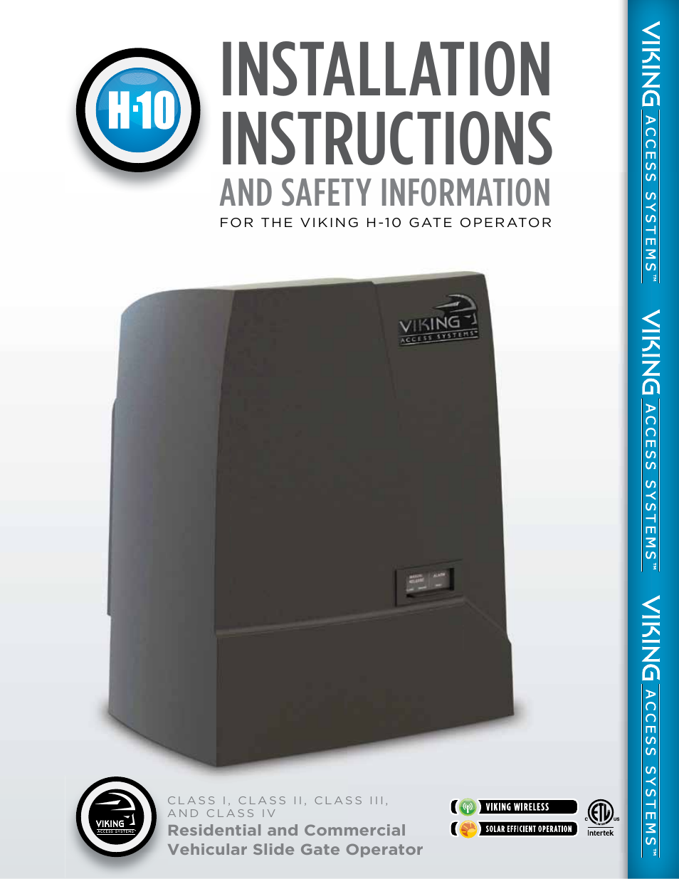 Controlled Products Systems Group H10NX User Manual | 50 pages