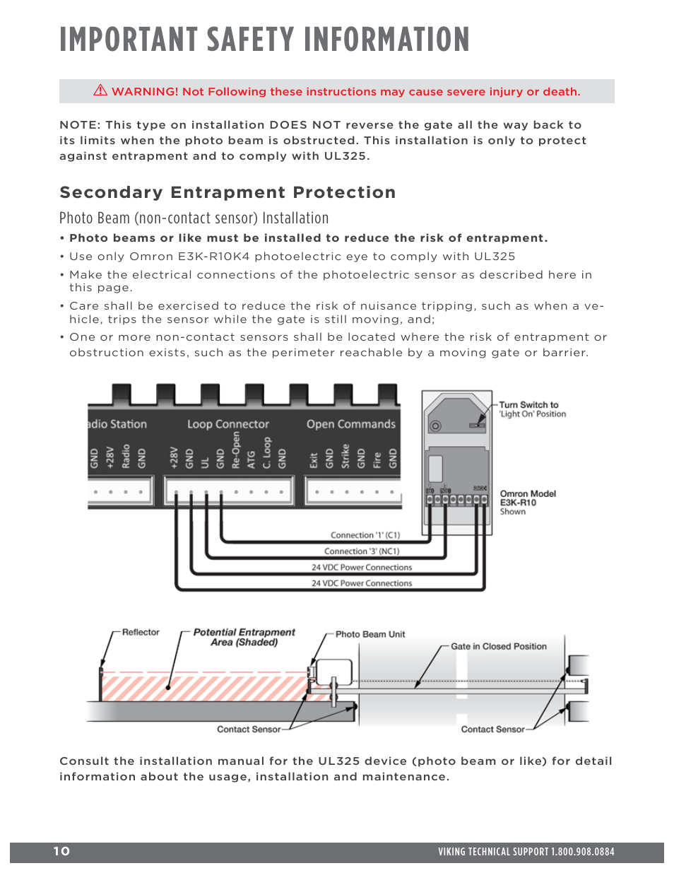 Important safety information | Controlled Products Systems Group H10NX User Manual | Page 12 / 50