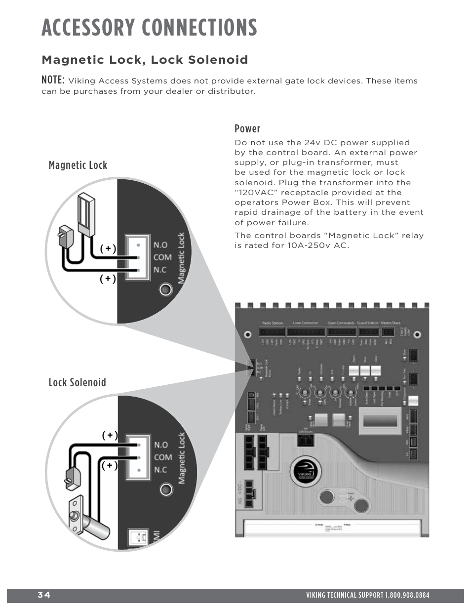 Accessory connections | Controlled Products Systems Group H10NX User Manual | Page 36 / 50