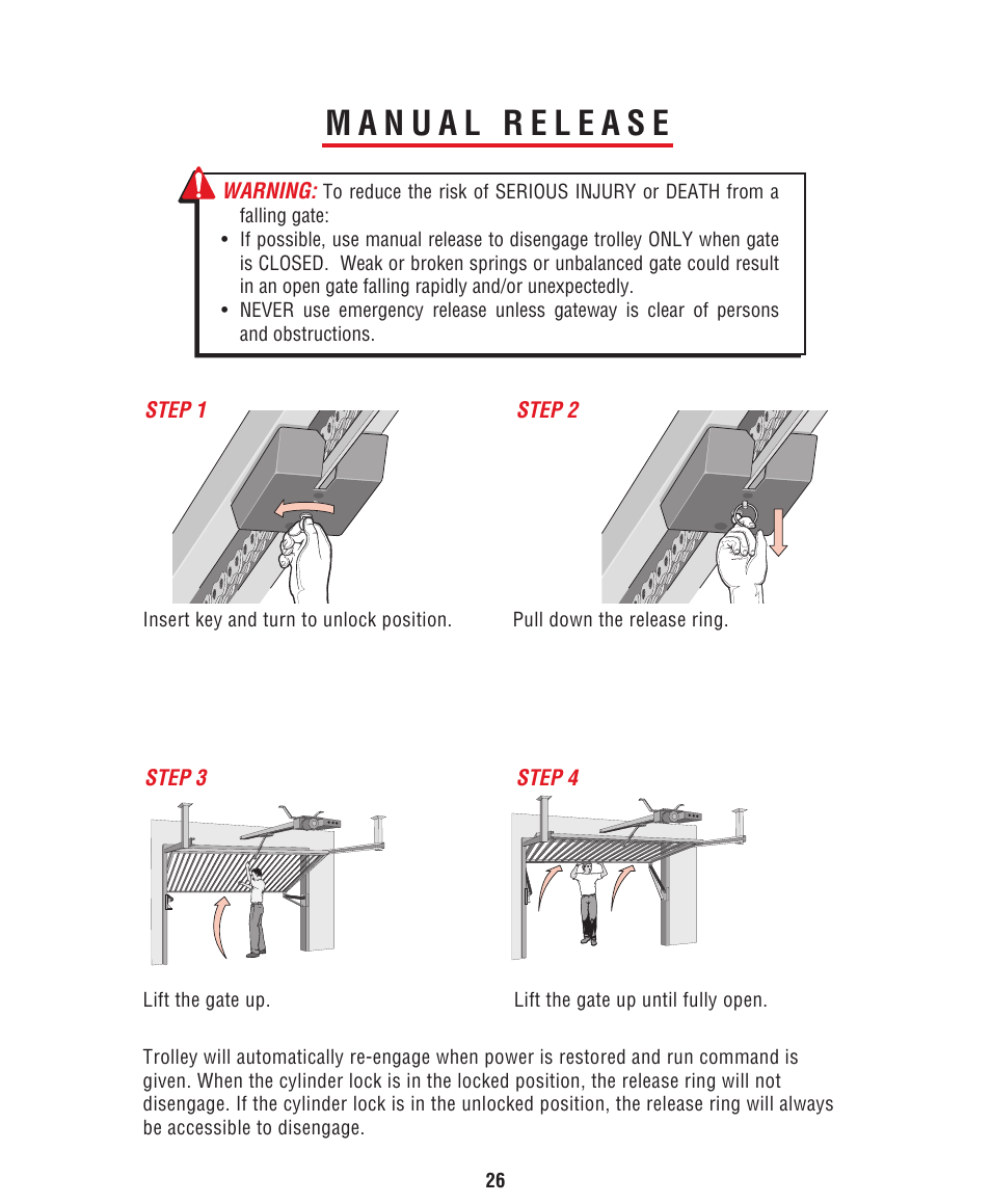 Manual release | Controlled Products Systems Group HCT5011O3-08 User Manual | Page 28 / 36