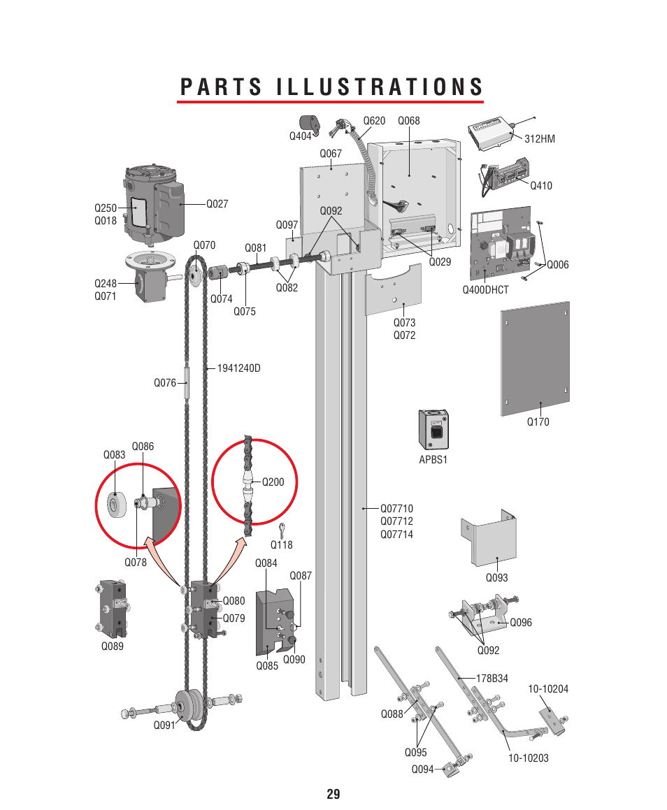 Parts illustrations | Controlled Products Systems Group HCT5011O3-08 User Manual | Page 31 / 36