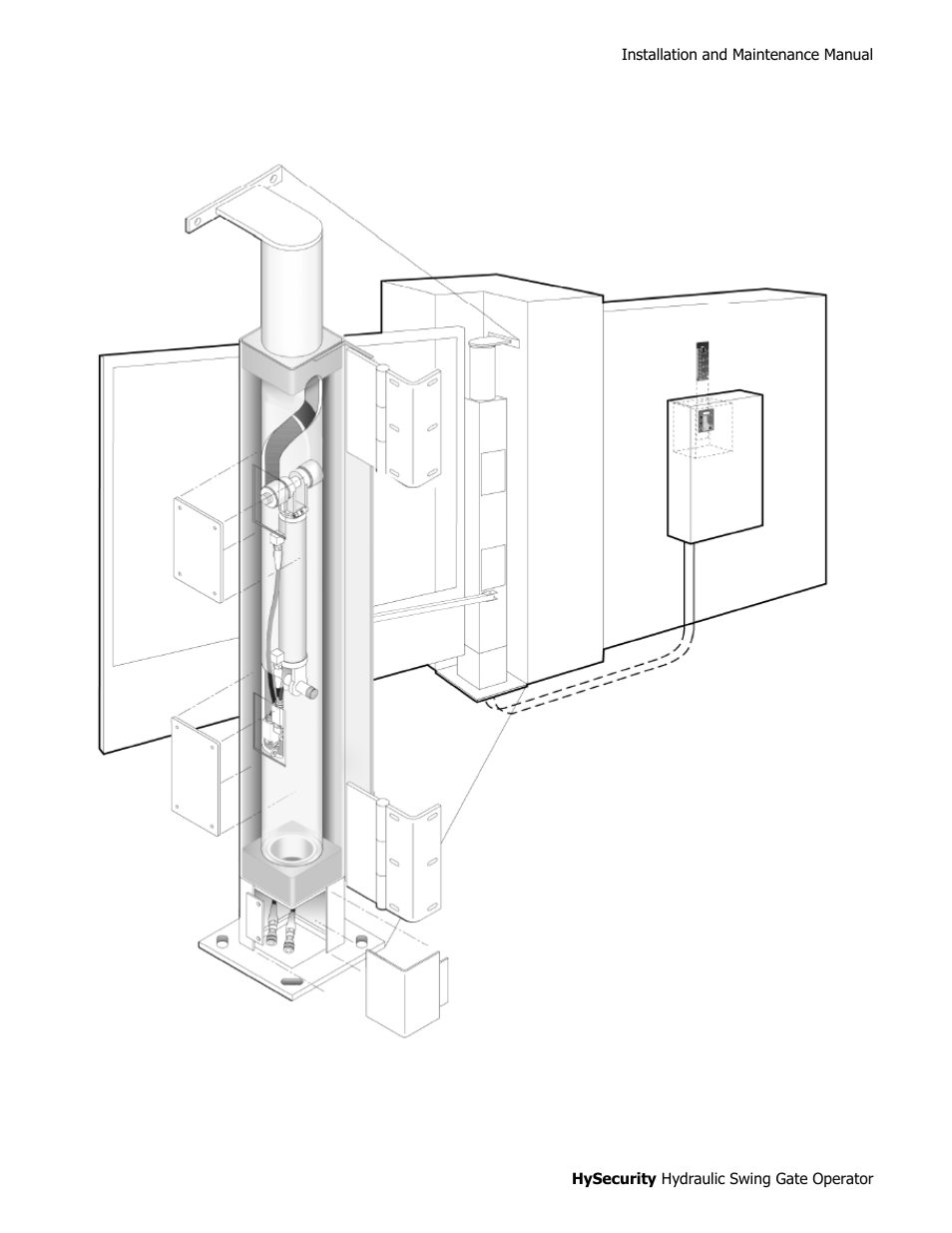 Hydraulic swing gate operator | Controlled Products Systems Group HRG 220-A ST User Manual | Page 10 / 90