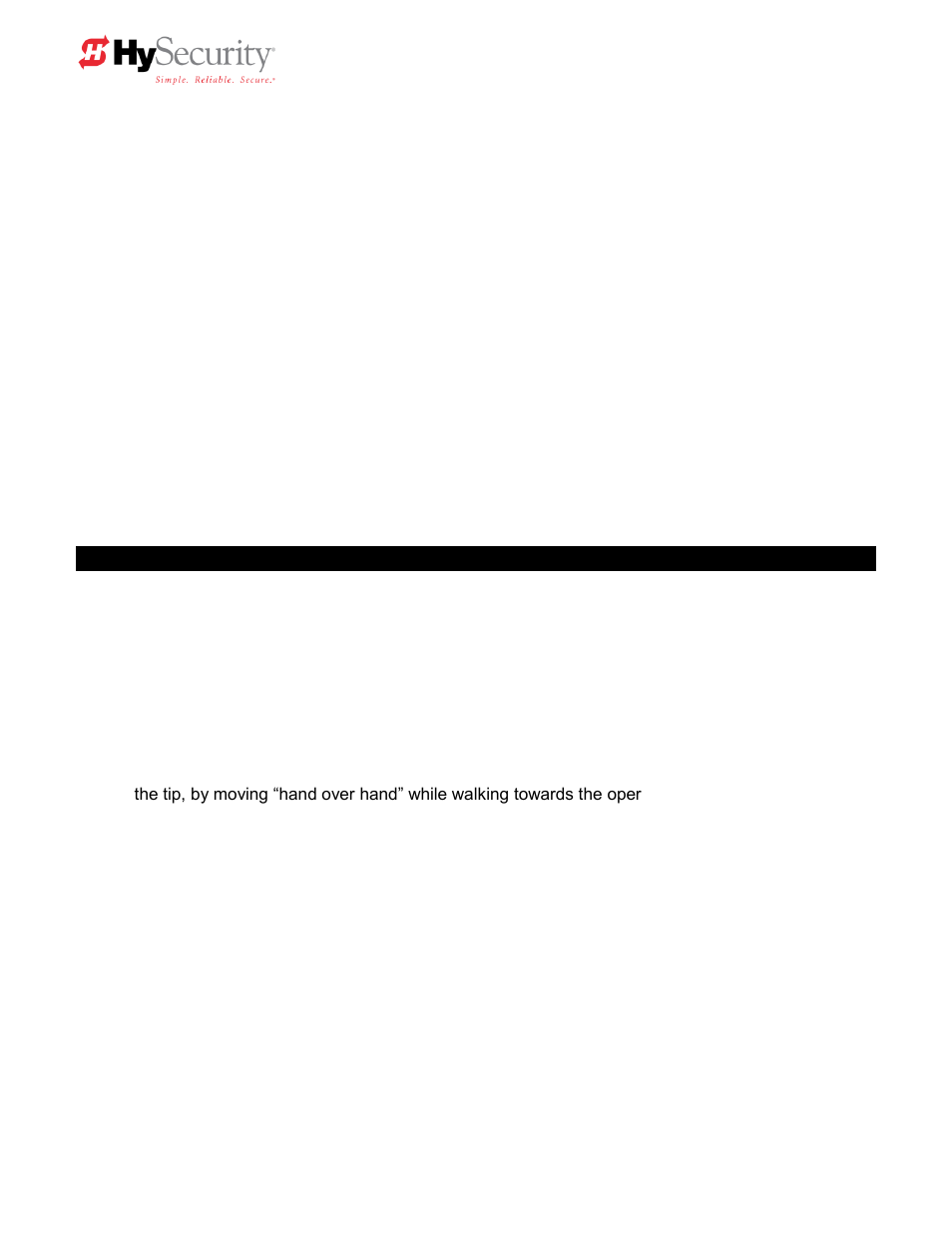 Strongarm (htg 320) manual operation | Controlled Products Systems Group HTG 320-2 ST User Manual | Page 24 / 74