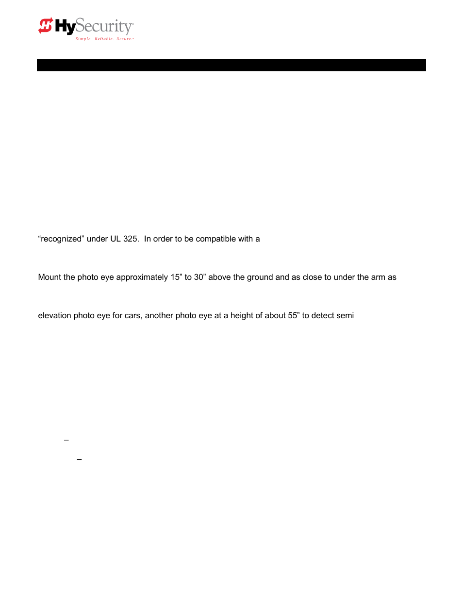 Installing photoelectric (non-contact) sensors | Controlled Products Systems Group HTG 320-2 ST User Manual | Page 43 / 74