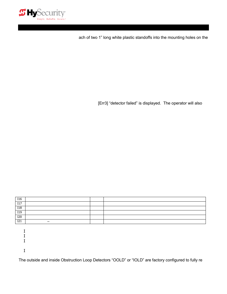 Hysecurity hy-5a vehicle detector installation | Controlled Products Systems Group HTG 320-2 ST User Manual | Page 49 / 74