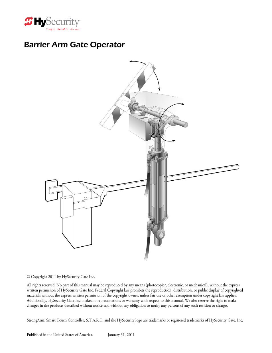 Barrier arm gate operator | Controlled Products Systems Group HTG 320-2 ST User Manual | Page 8 / 74