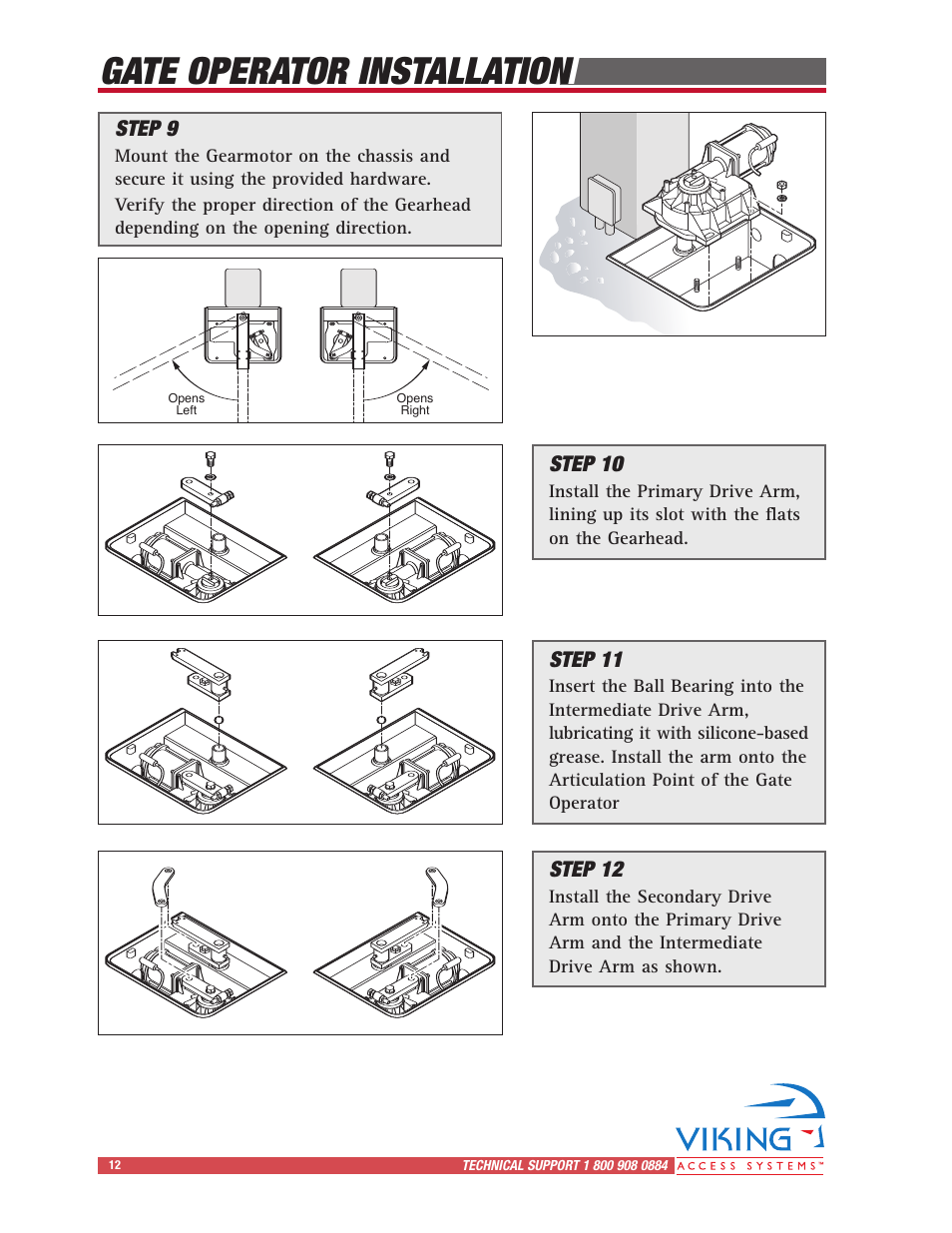 Gate operator installation | Controlled Products Systems Group I8 User Manual | Page 16 / 39