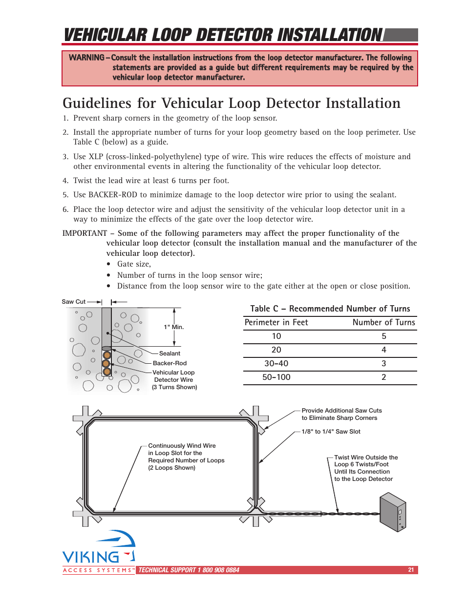 Vehicular loop detector installation | Controlled Products Systems Group I8 User Manual | Page 25 / 39