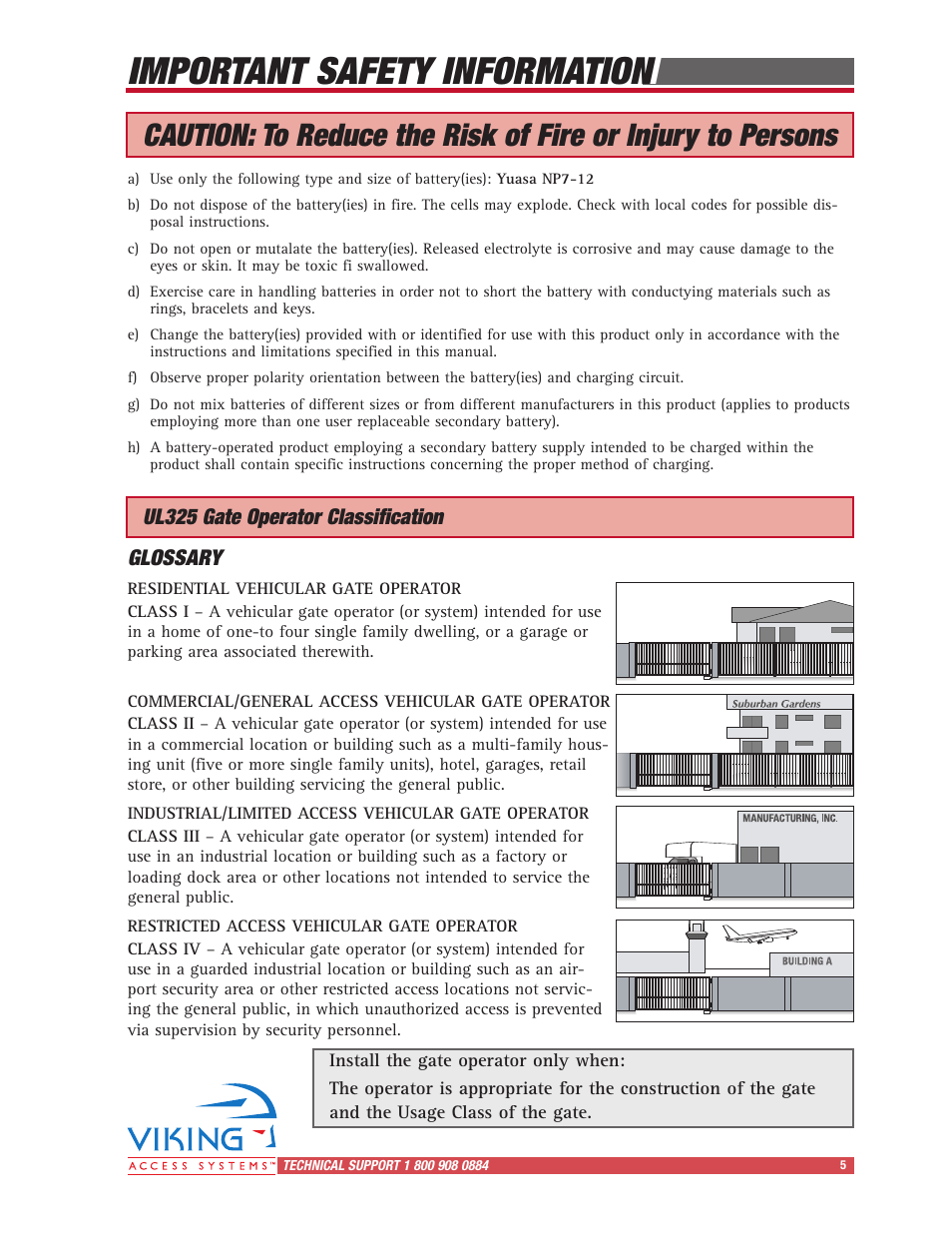 Important safety information | Controlled Products Systems Group I8 User Manual | Page 9 / 39