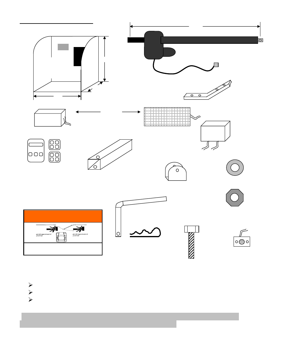 Parts included, Warning, Solar panel | Controlled Products Systems Group PAT1AC User Manual | Page 7 / 40