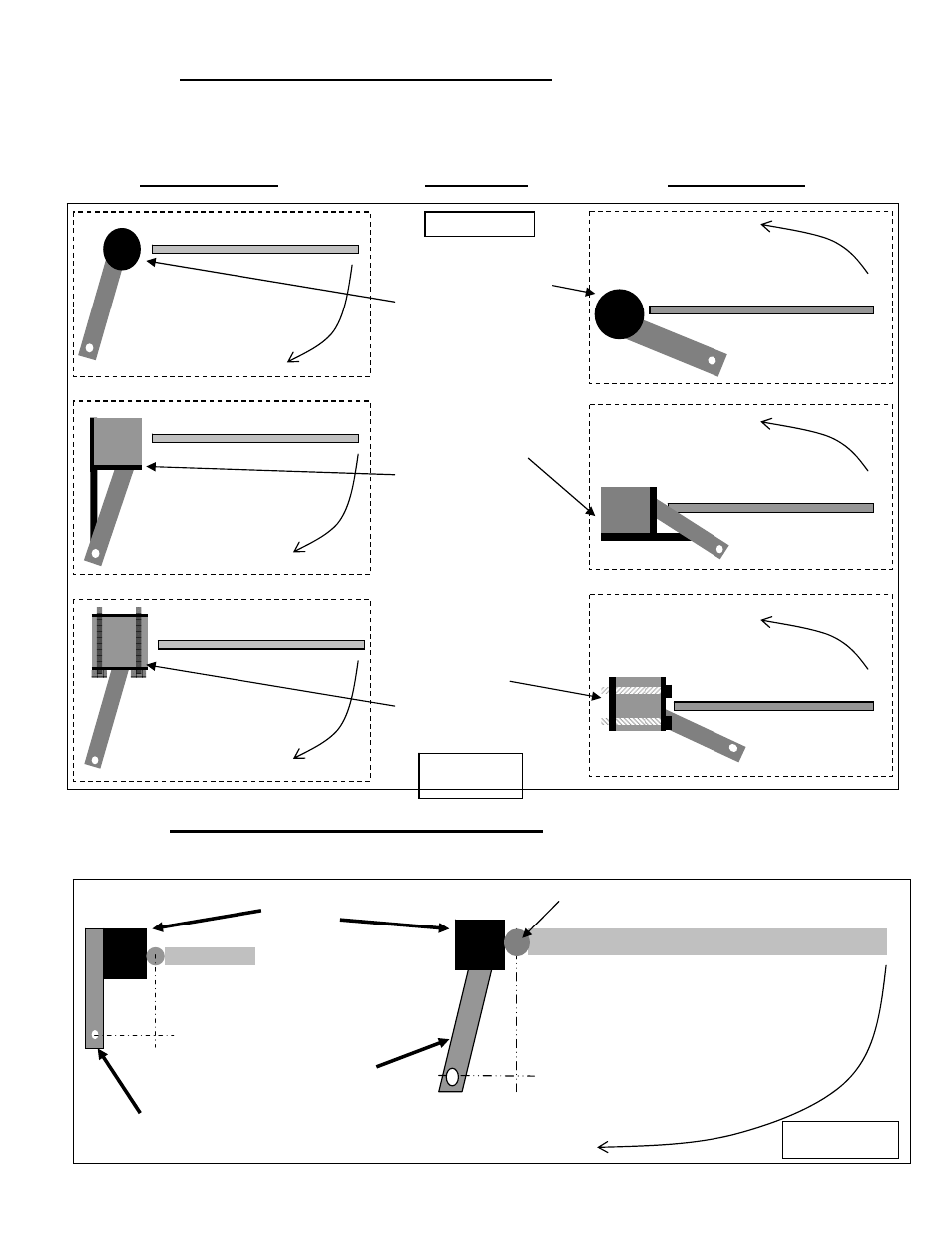 Step 1 hinge mount tube installation, Step 2 hinge mount tube installation, Pull to open installation top view) | Controlled Products Systems Group PAT1AC User Manual | Page 8 / 40
