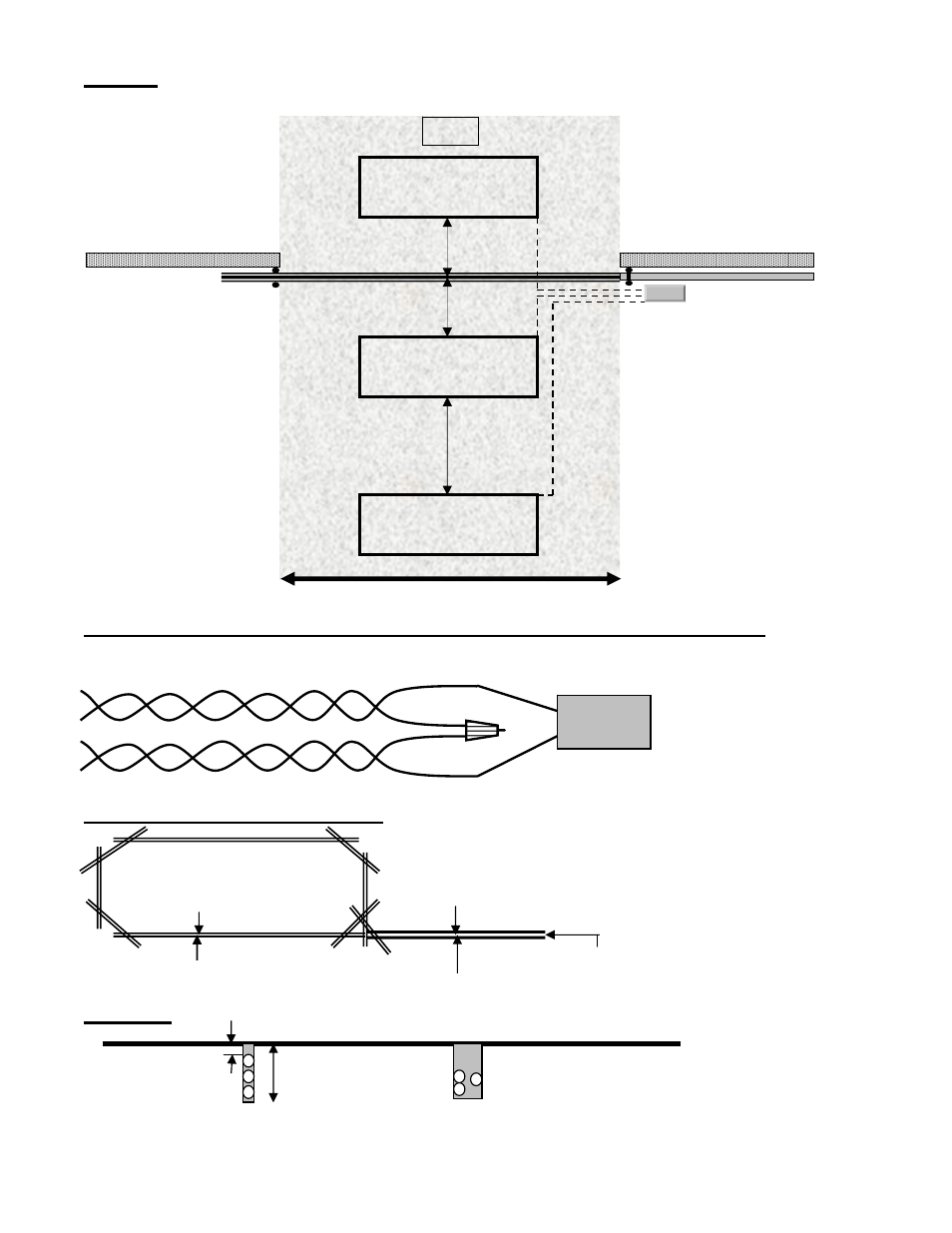 Loops, Safety and exit loop position diagram, Typical loop saw cut - top view | Side view | Controlled Products Systems Group PATRSL User Manual | Page 39 / 44