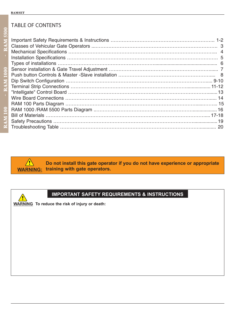 Controlled Products Systems Group RAM100 User Manual | Page 4 / 24