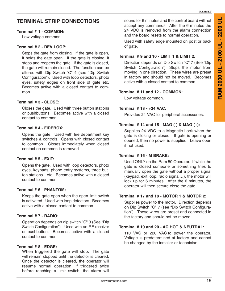 Controlled Products Systems Group RAM2000 User Manual | Page 17 / 28