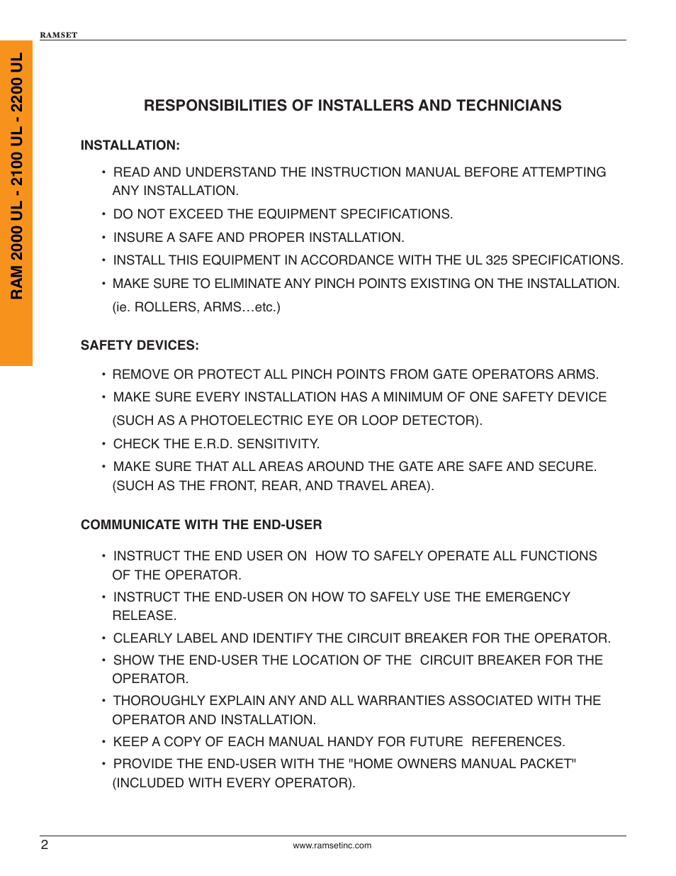 Controlled Products Systems Group RAM2000 User Manual | Page 4 / 28