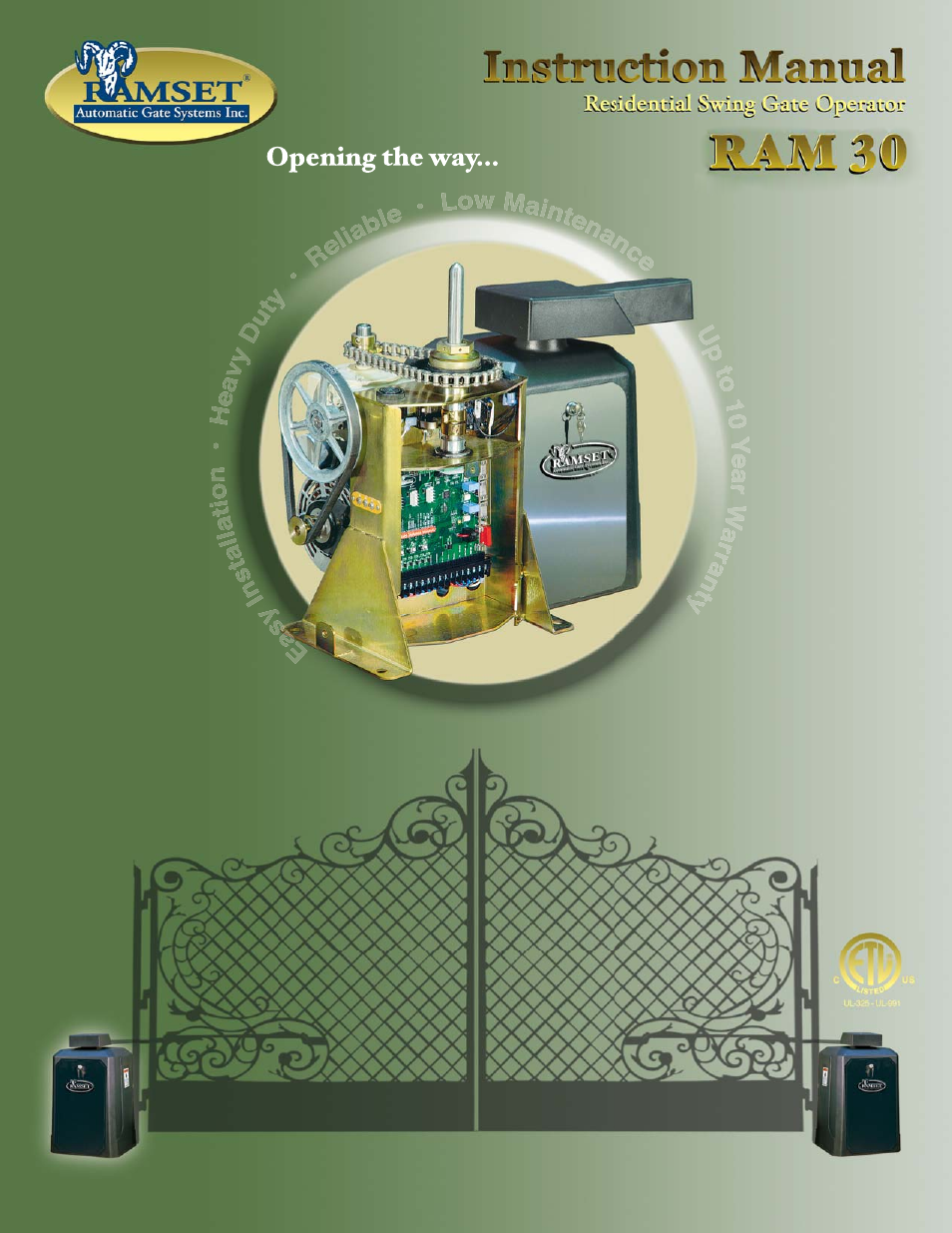 Controlled Products Systems Group RAM30 User Manual | 28 pages