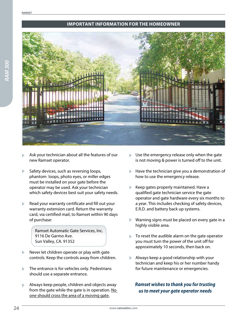 Ram 300 | Controlled Products Systems Group RAM300 User Manual | Page 26 / 28