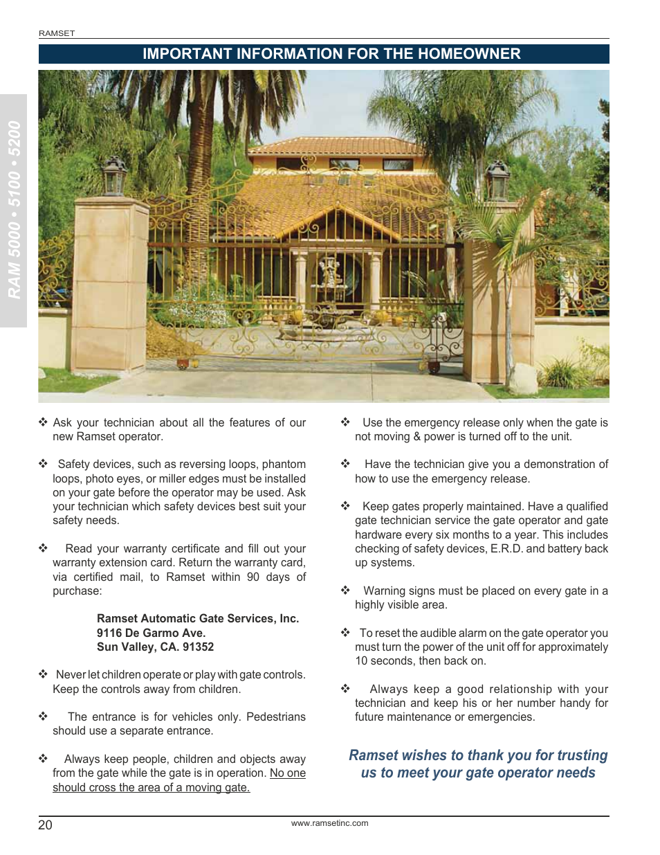 Controlled Products Systems Group RAM5000 User Manual | Page 22 / 25