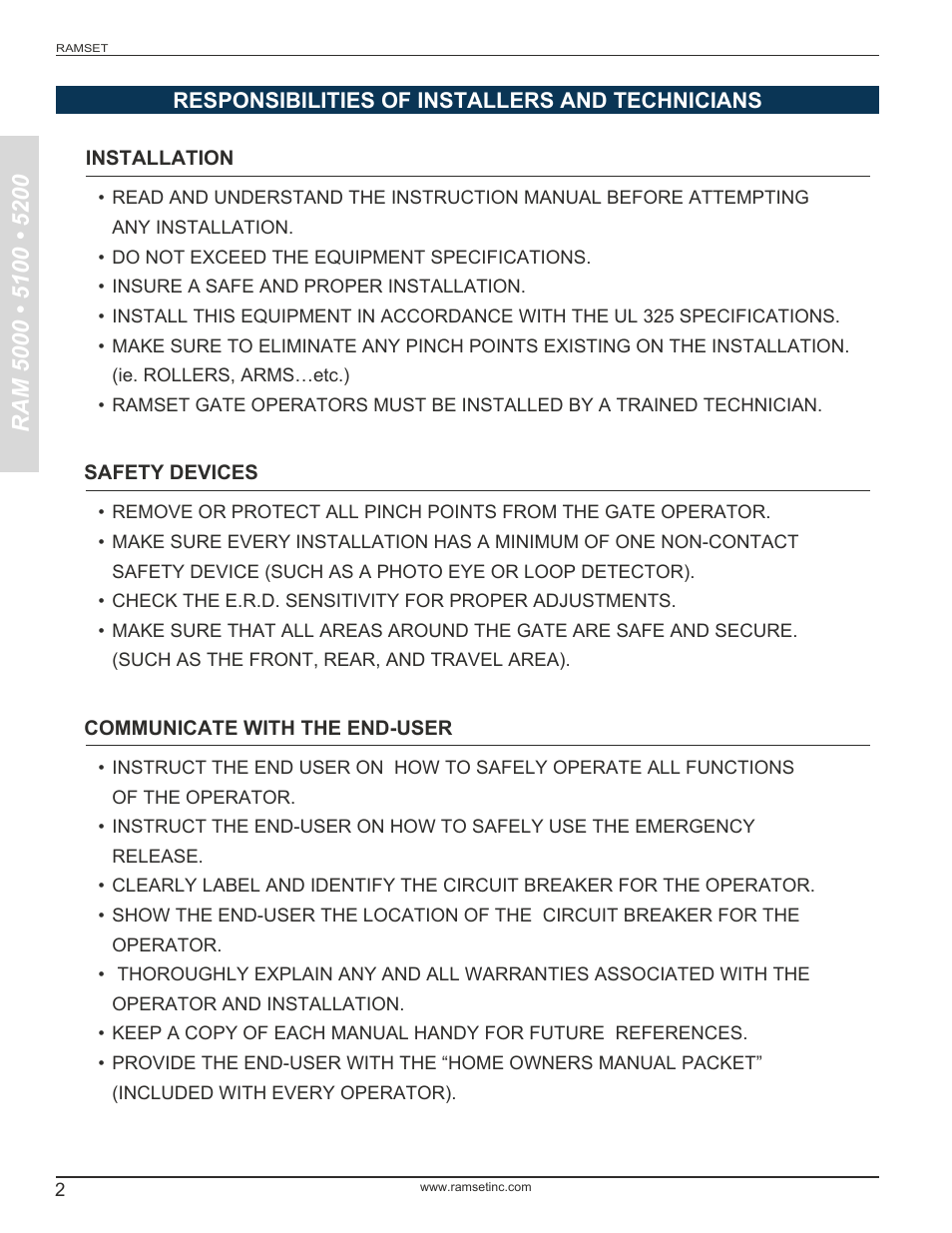 Controlled Products Systems Group RAM5000 User Manual | Page 4 / 25