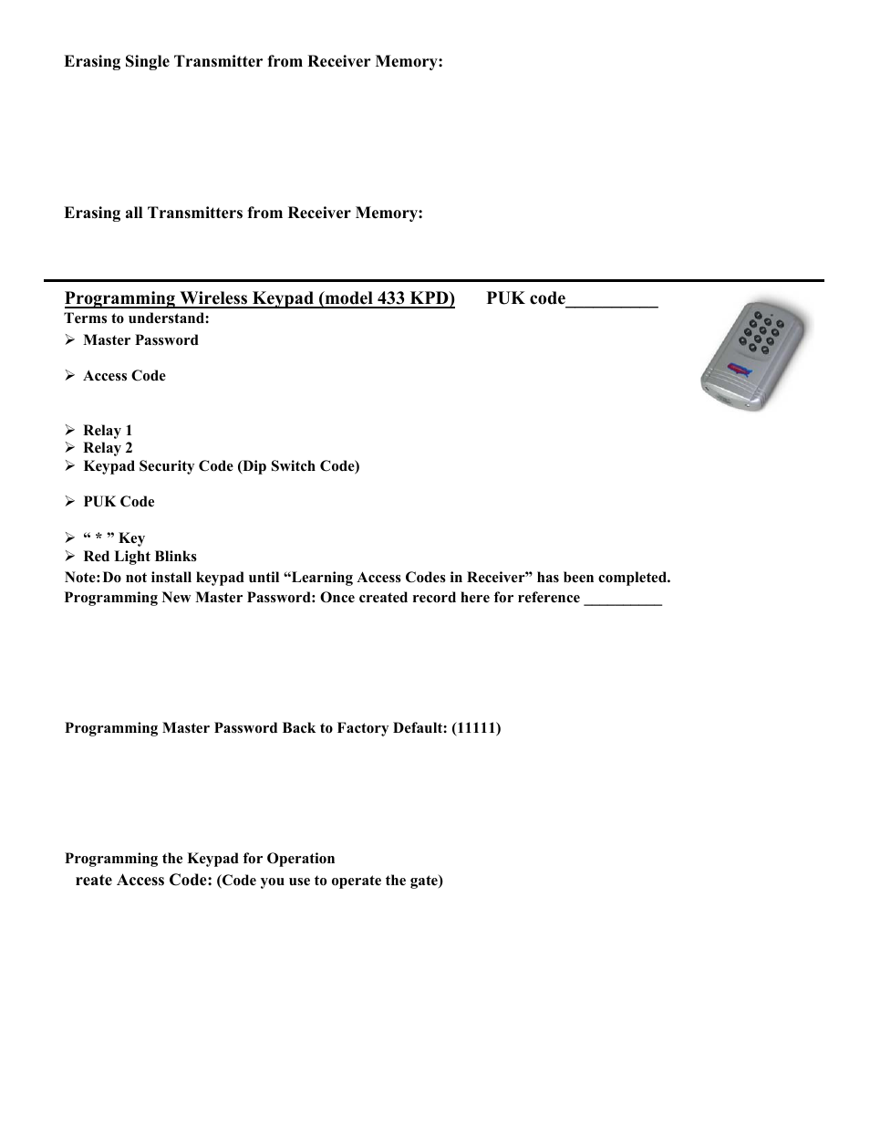 Controlled Products Systems Group RANGER User Manual | Page 21 / 31