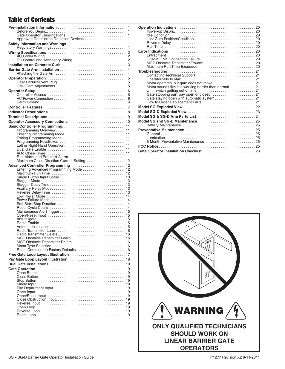 Controlled Products Systems Group SG-TB-25-211 User Manual | Page 2 / 28