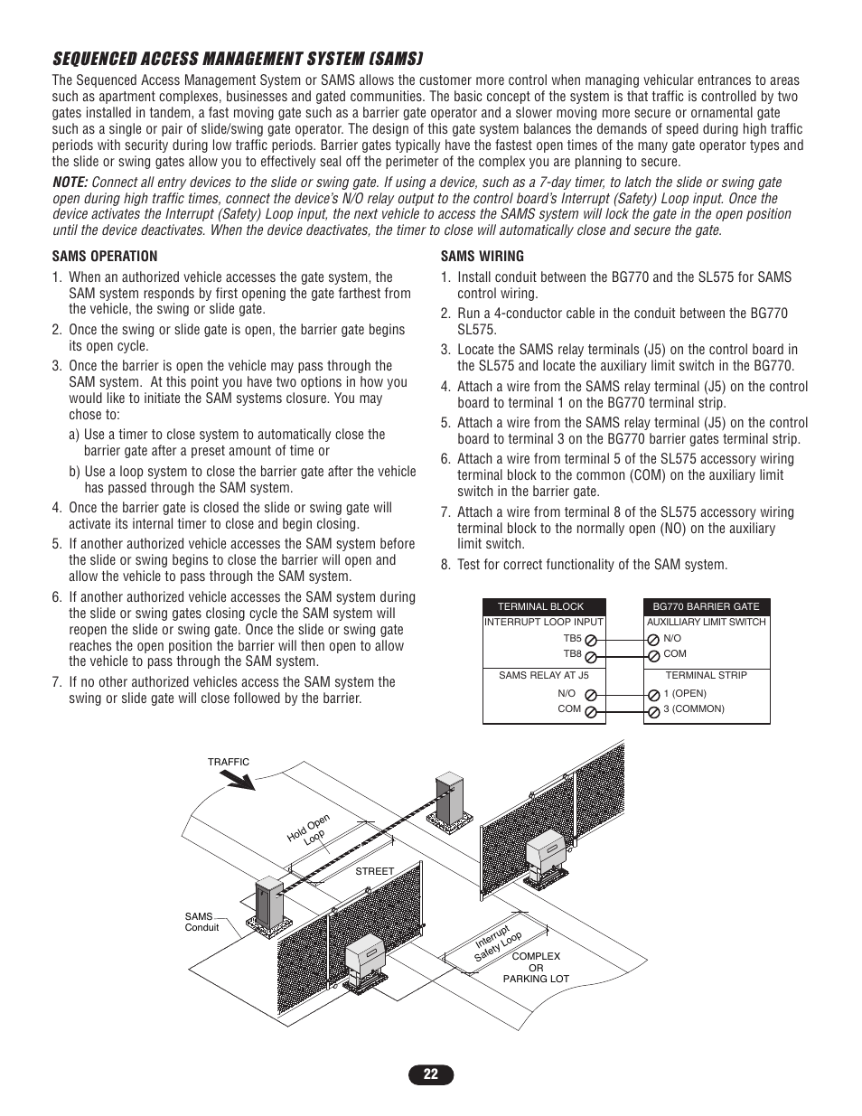 Sequenced access management system (sams) | Controlled Products Systems Group SL5755021G3 User Manual | Page 22 / 40