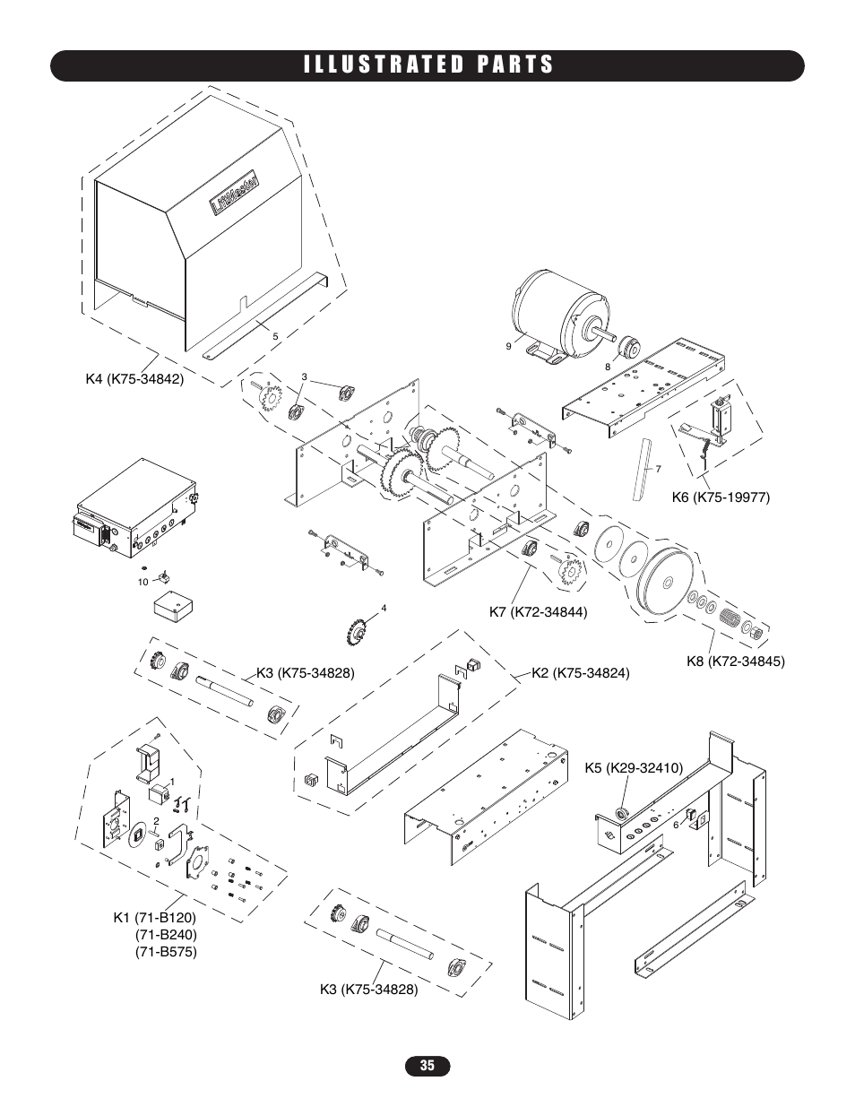 Illustrated parts | Controlled Products Systems Group SL5755021G3 User Manual | Page 35 / 40