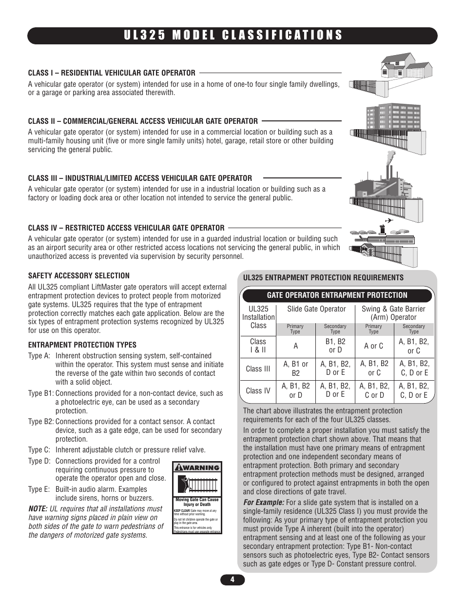Ul325 model classifications | Controlled Products Systems Group SL5755021G3 User Manual | Page 4 / 40