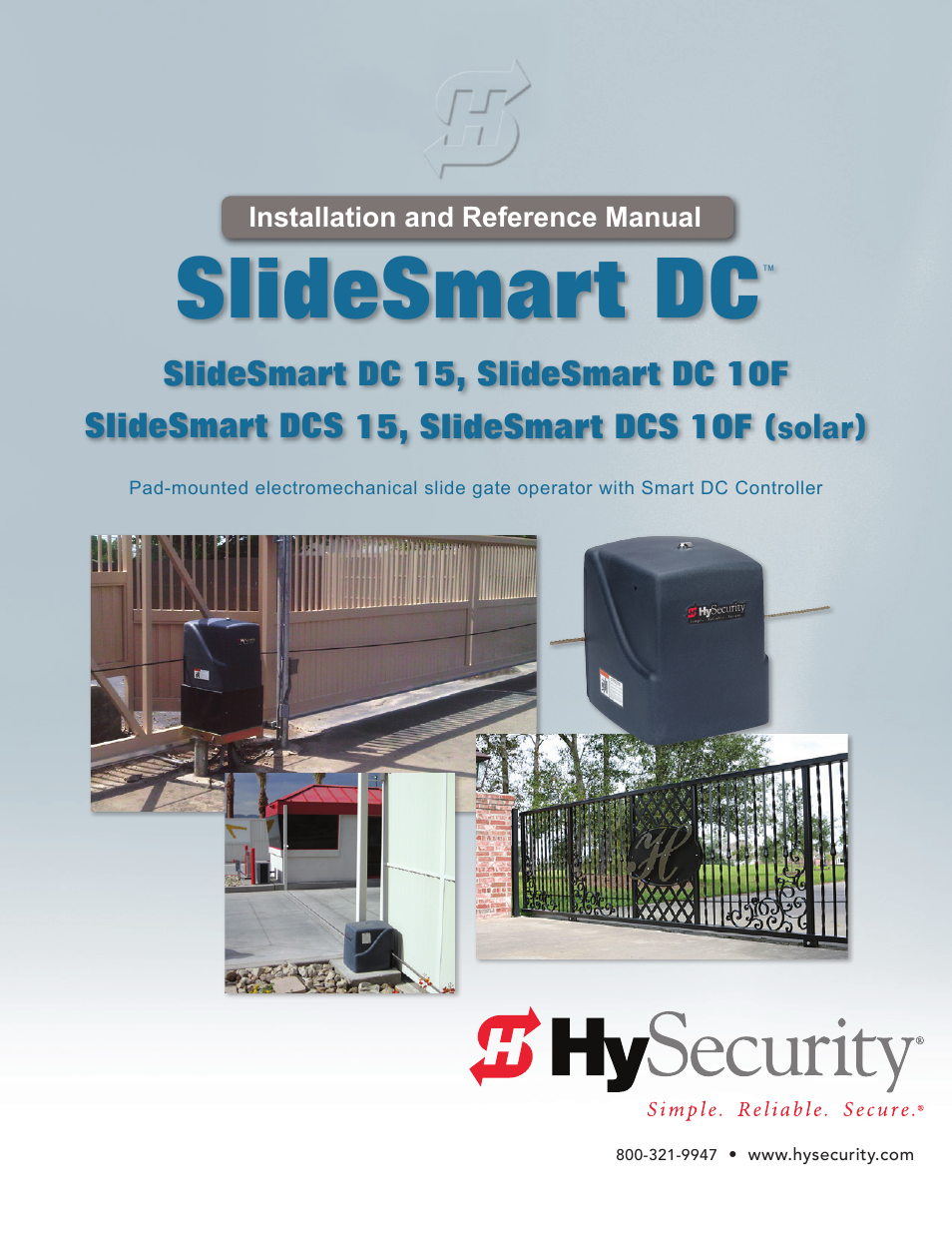 Controlled Products Systems Group SLIDESMART DC 10F User Manual | 148 pages