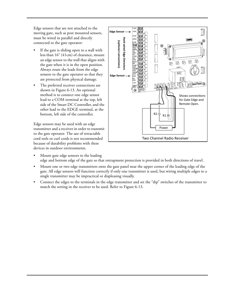 Figure 6-13, Two channel radio receiver | Controlled Products Systems Group SLIDESMART DC 10F User Manual | Page 113 / 148