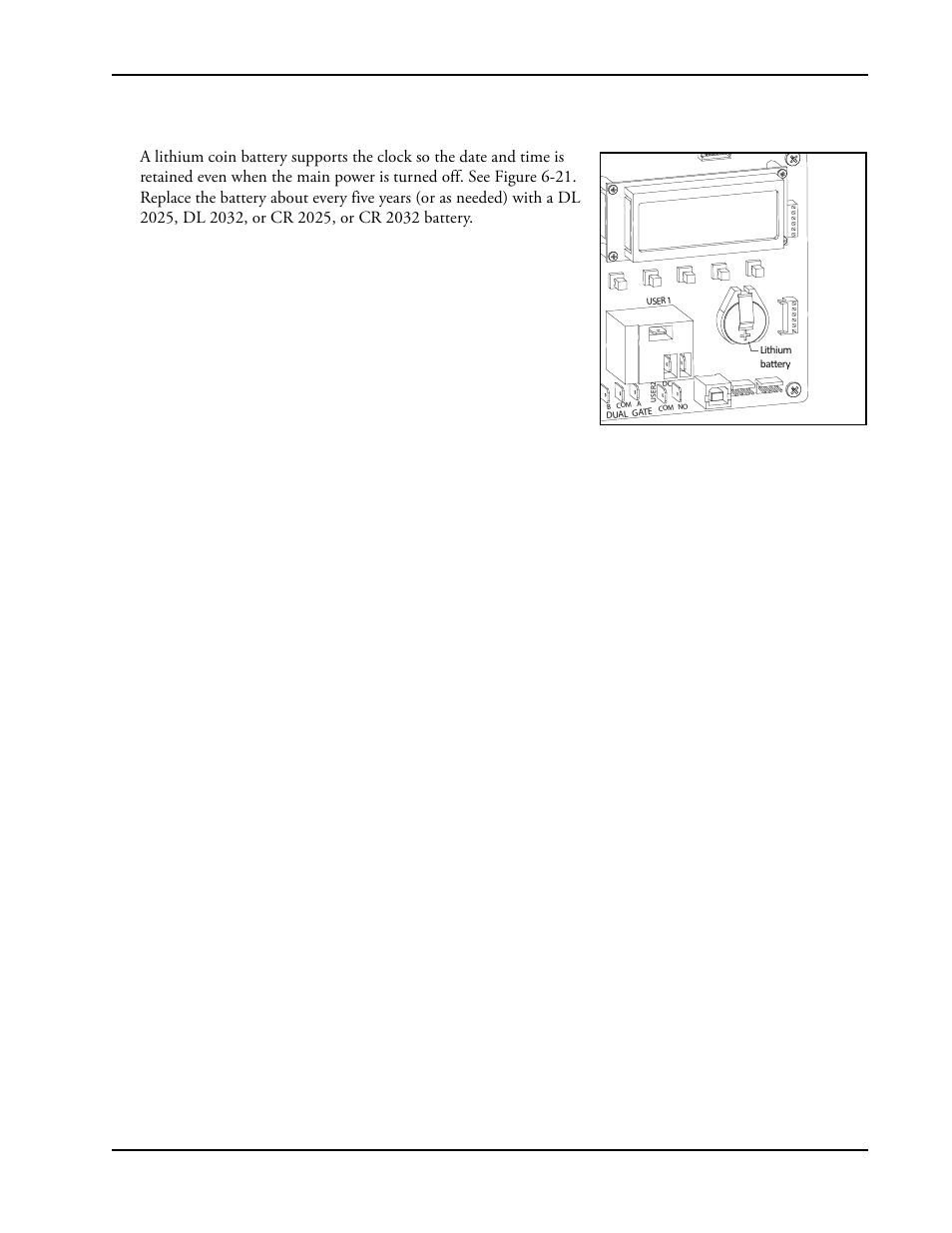 Clock battery replacement -33, Clock battery replacement, Lock | Attery, Eplacement | Controlled Products Systems Group SLIDESMART DC 10F User Manual | Page 131 / 148