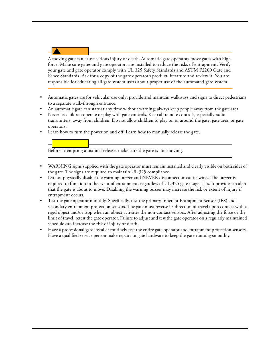 Safety standards - owner/user responsibility | Controlled Products Systems Group SLIDESMART DC 10F User Manual | Page 15 / 148