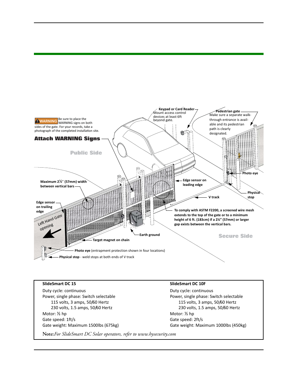 Chapter 1: installation, Verview, Lanning | Installation, Chapter 1 s | Controlled Products Systems Group SLIDESMART DC 10F User Manual | Page 23 / 148