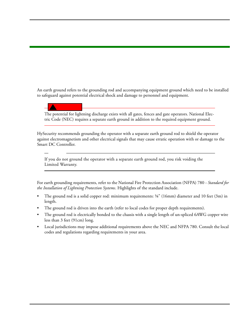 Chapter 2: power, Nstalling, Arth | Round, Power, Chapter 2 i | Controlled Products Systems Group SLIDESMART DC 10F User Manual | Page 39 / 148