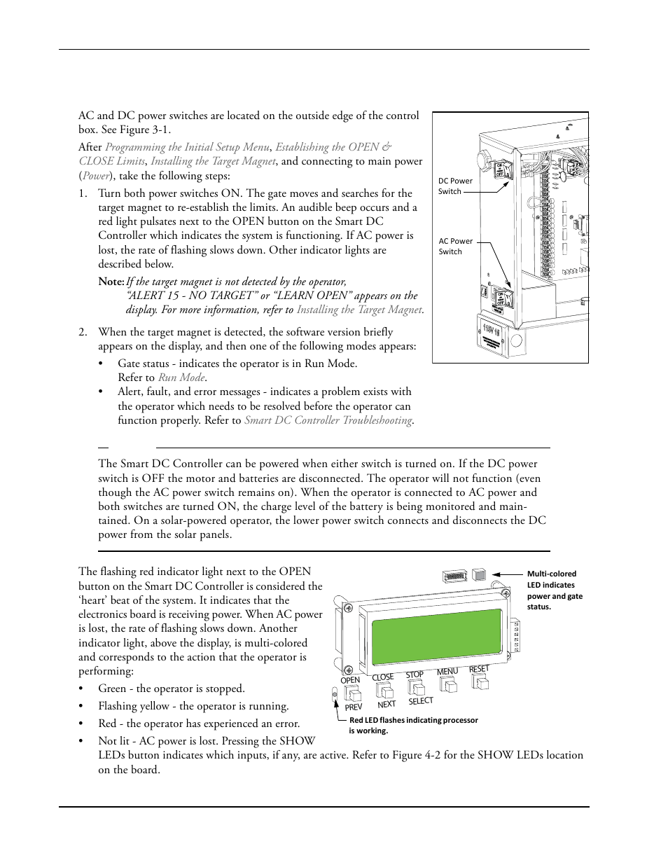 Turning both power switches on -2, Turning both power switches on | Controlled Products Systems Group SLIDESMART DC 10F User Manual | Page 54 / 148