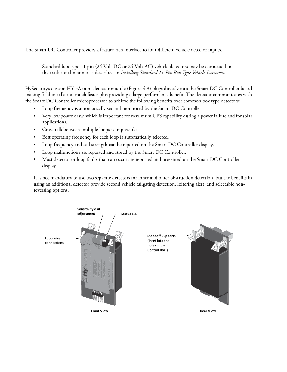 Vehicle detector installation options -4, Vehicle detector installation options | Controlled Products Systems Group SLIDESMART DC 10F User Manual | Page 86 / 148