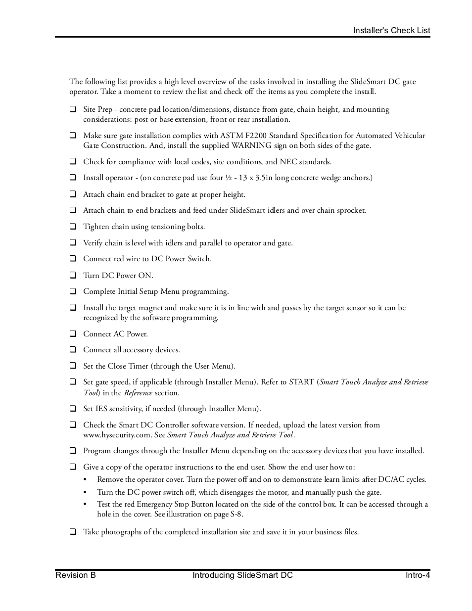 Controlled Products Systems Group SLIDESMART DCS 10F User Manual | Page 11 / 142
